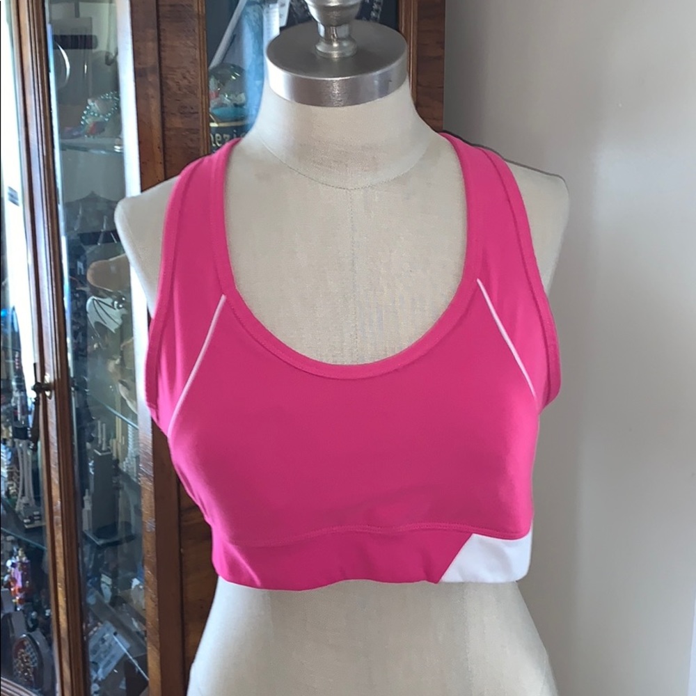 Bally total fitness top with support razor back